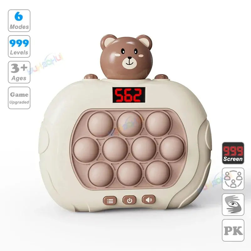 Electronic Pop Push Quick Push fidget Game Console with LED Display Screen 999 Levels - MaJuah