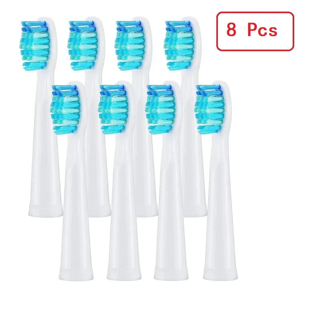 4/8/12/16 Pcs Replacement Brush Heads For Seago For Fairywill Electric Toothbrush Head Dupont Bristle Brush Refill Tooth Clean - MaJuah