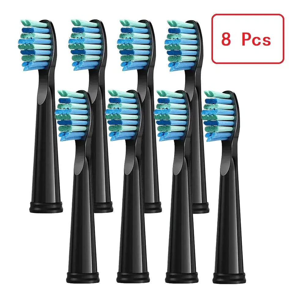 4/8/12/16 Pcs Replacement Brush Heads For Seago For Fairywill Electric Toothbrush Head Dupont Bristle Brush Refill Tooth Clean - MaJuah