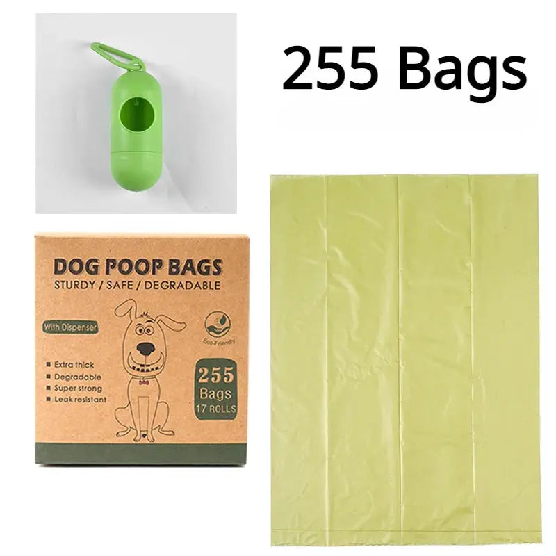 EPI Biodegradable Pet Garbage Bag Dog Poop Bags Dog Poop Bag Dispenser Dog Cleaning Supplies Dog Products for Dogs - MaJuah
