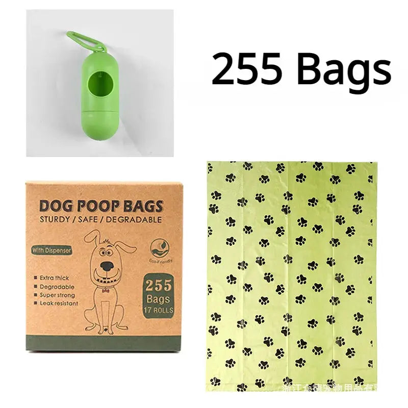 EPI Biodegradable Pet Garbage Bag Dog Poop Bags Dog Poop Bag Dispenser Dog Cleaning Supplies Dog Products for Dogs - MaJuah