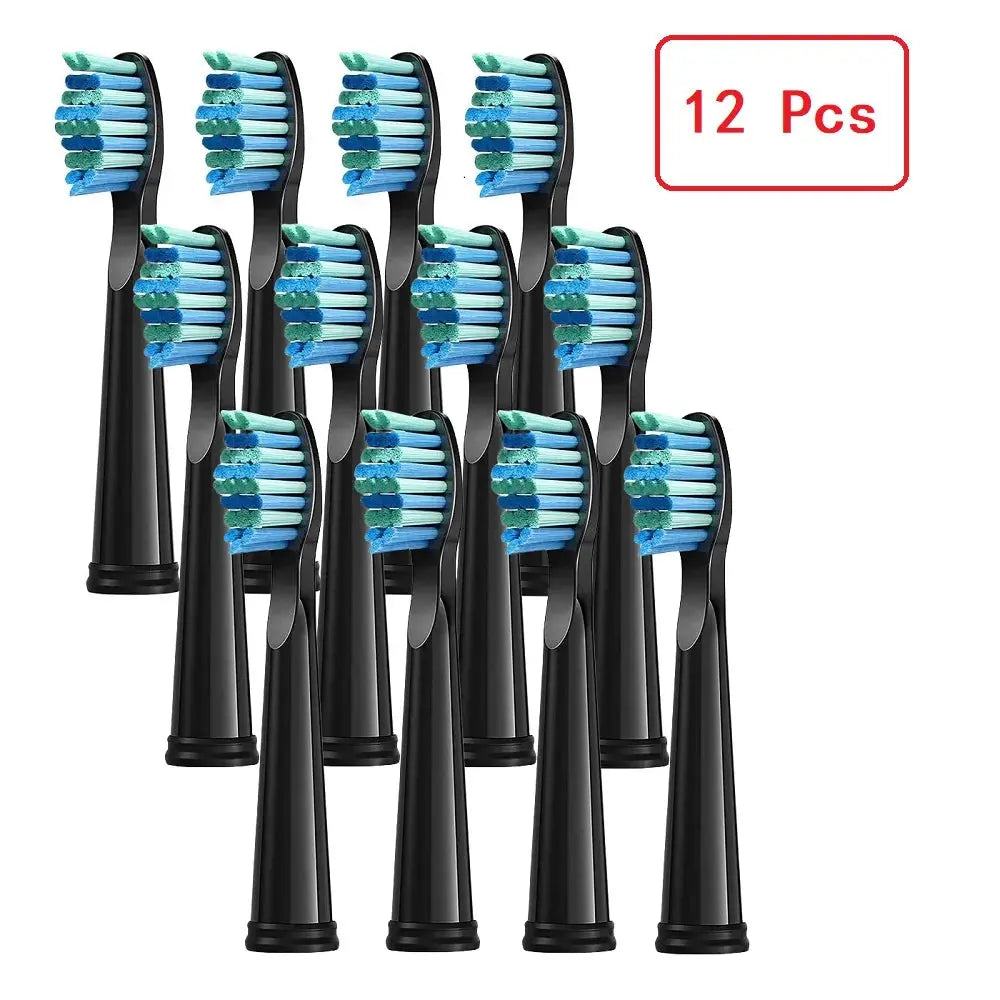 4/8/12/16 Pcs Replacement Brush Heads For Seago For Fairywill Electric Toothbrush Head Dupont Bristle Brush Refill Tooth Clean - MaJuah
