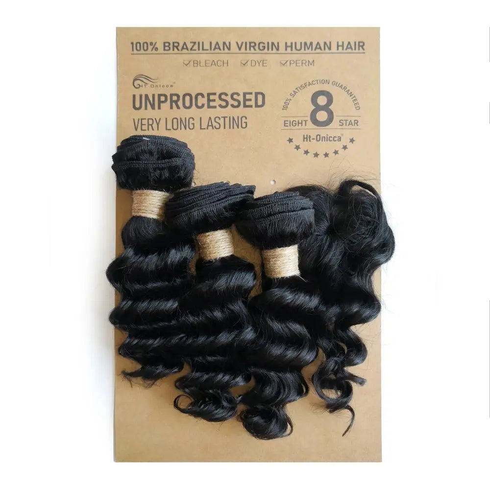 Kinky Curly Bundles With Closure Natural Human Hair Bundles Short Indian Hair Bundles With Circular Closure - MaJuah