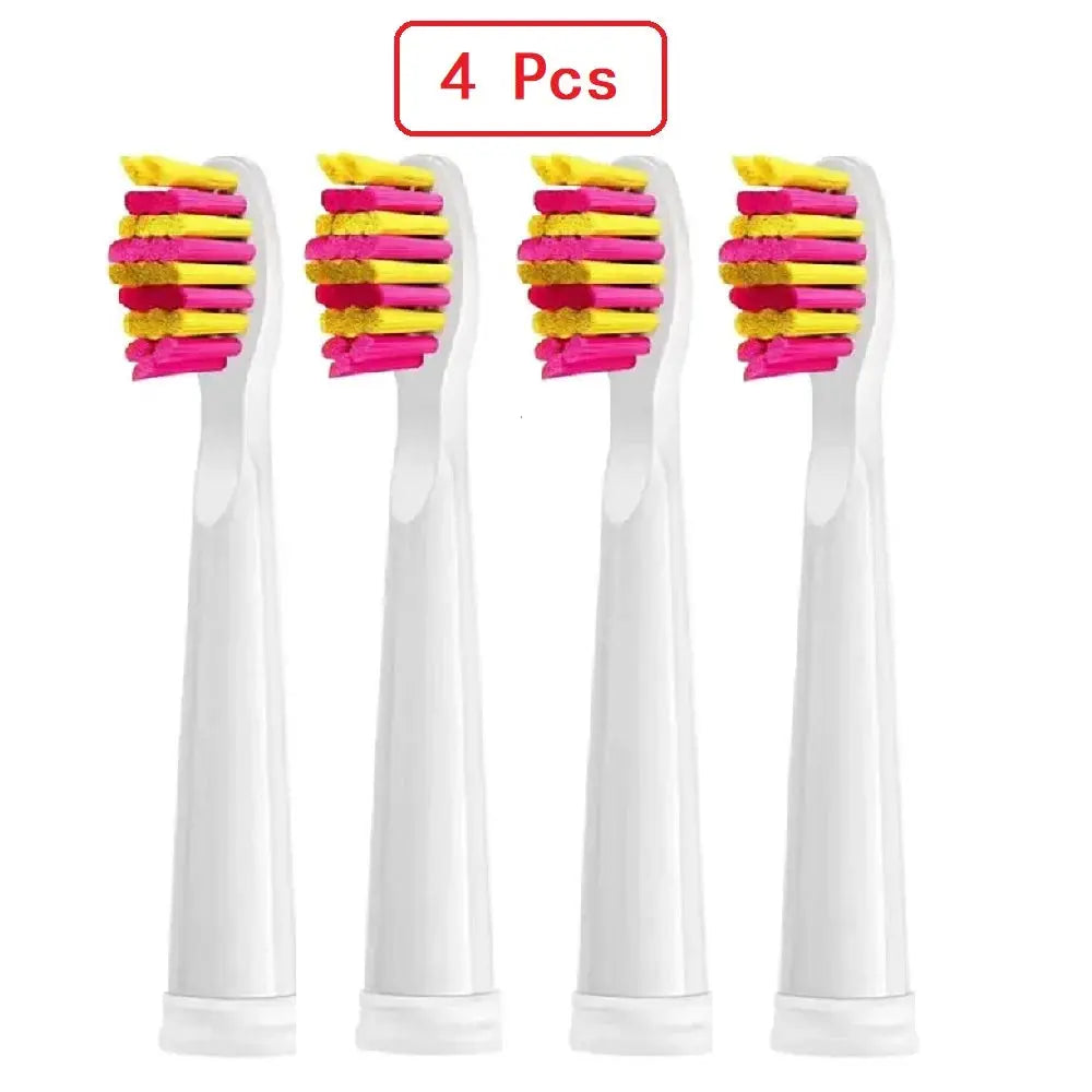 4/8/12/16 Pcs Replacement Brush Heads For Seago For Fairywill Electric Toothbrush Head Dupont Bristle Brush Refill Tooth Clean - MaJuah