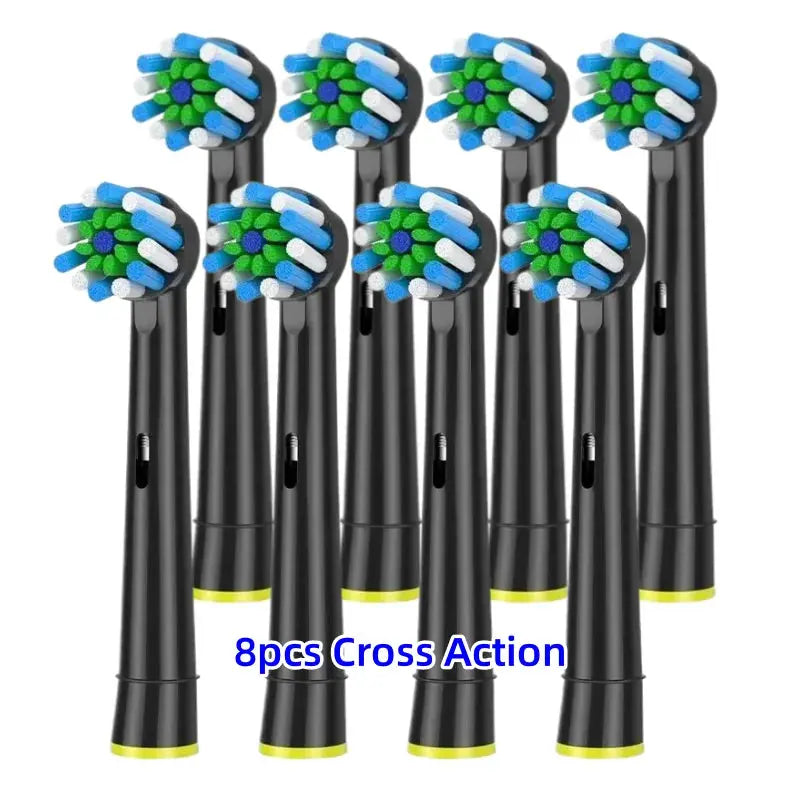 Toothbrush Replacement Heads Refill for Braun Oral-B Electric Toothbrush Pro1000 Pro 3000 Pro5000 Pro7000 Vitality Floss Action - MaJuah