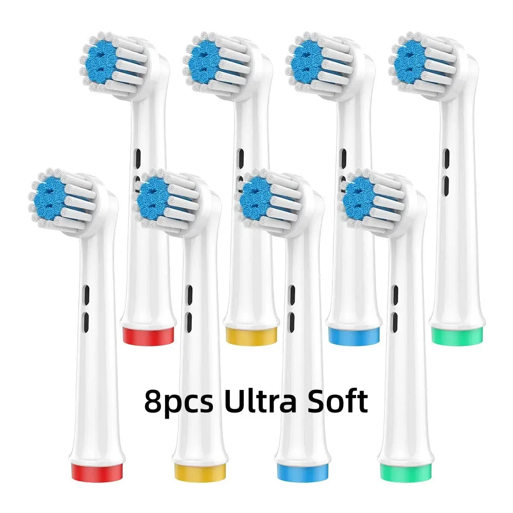 Toothbrush Replacement Heads Refill for Braun Oral-B Electric Toothbrush Pro1000 Pro 3000 Pro5000 Pro7000 Vitality Floss Action - MaJuah