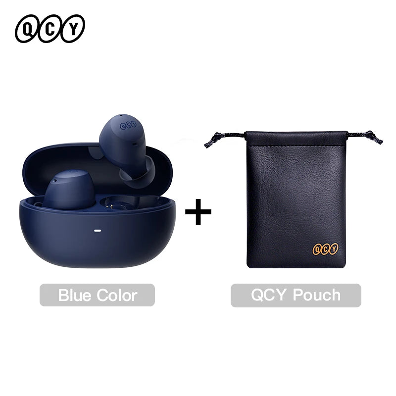 QCY HT07 ANC Wireless Earphones 40dB Noise Cancelling TWS Earbuds 6 Mic AI HD Call Bluetooth 5.2 HiFi Headphone 32H Playback