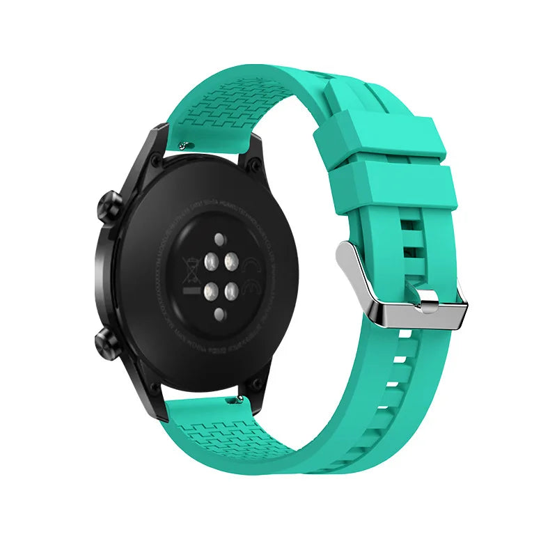 20mm 22mm Silicone band for Samsung Galaxy Watch 6-4-5 pro-6 classic/Active 2 40/44mm strap huawei watch gt 3-2-2e-pro bracelet