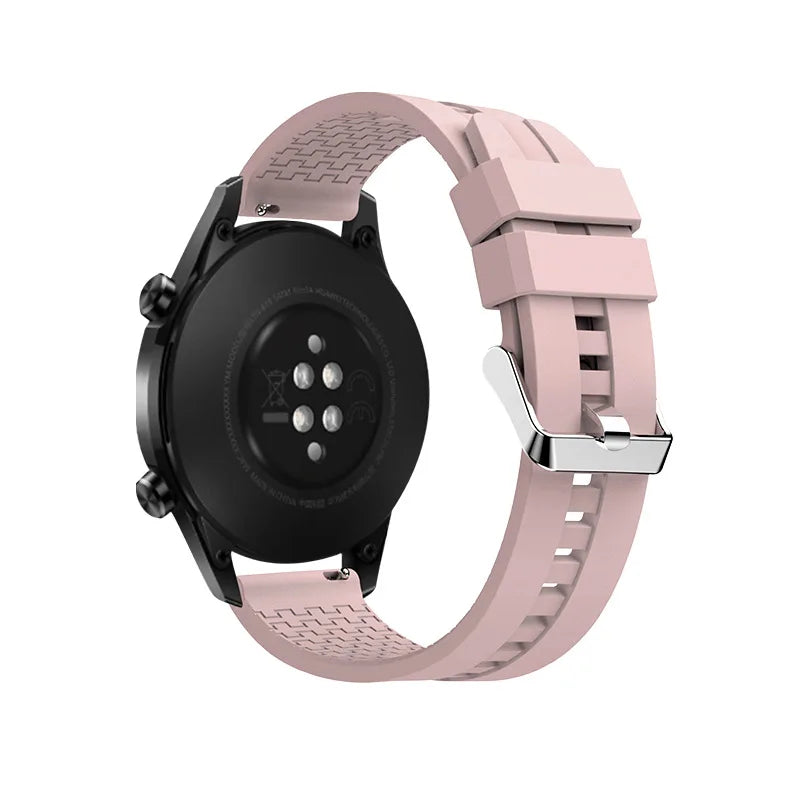 20mm 22mm Silicone band for Samsung Galaxy Watch 6-4-5 pro-6 classic/Active 2 40/44mm strap huawei watch gt 3-2-2e-pro bracelet