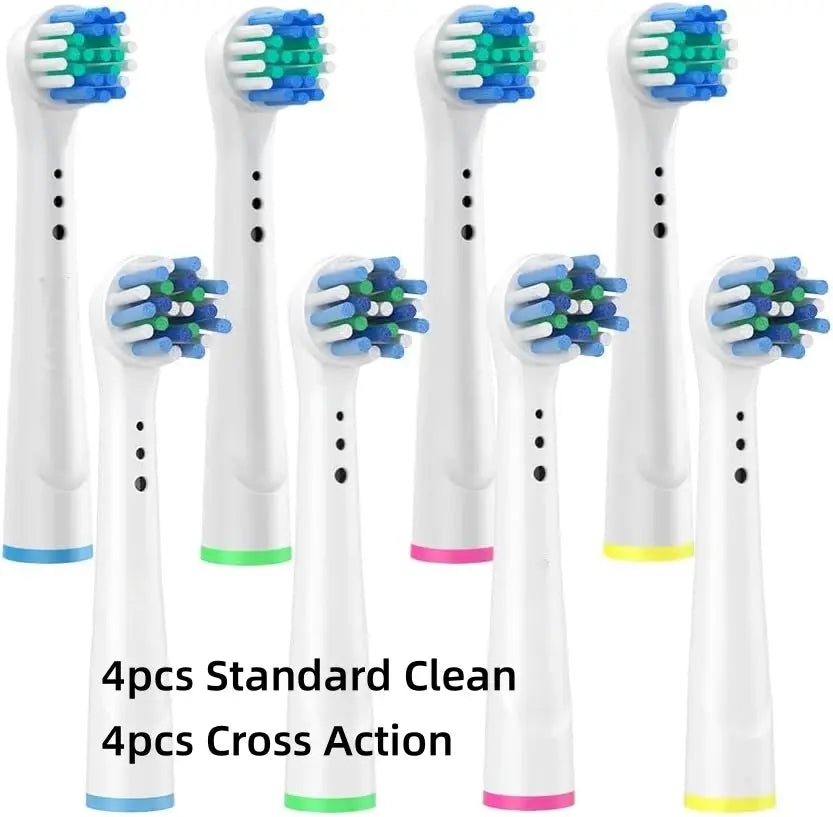 Toothbrush Replacement Heads Refill for Braun Oral-B Electric Toothbrush Pro1000 Pro 3000 Pro5000 Pro7000 Vitality Floss Action - MaJuah