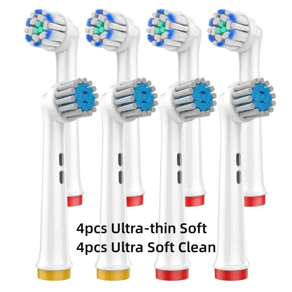 Toothbrush Replacement Heads Refill for Braun Oral-B Electric Toothbrush Pro1000 Pro 3000 Pro5000 Pro7000 Vitality Floss Action - MaJuah