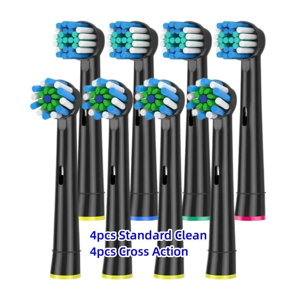 Toothbrush Replacement Heads Refill for Braun Oral-B Electric Toothbrush Pro1000 Pro 3000 Pro5000 Pro7000 Vitality Floss Action - MaJuah