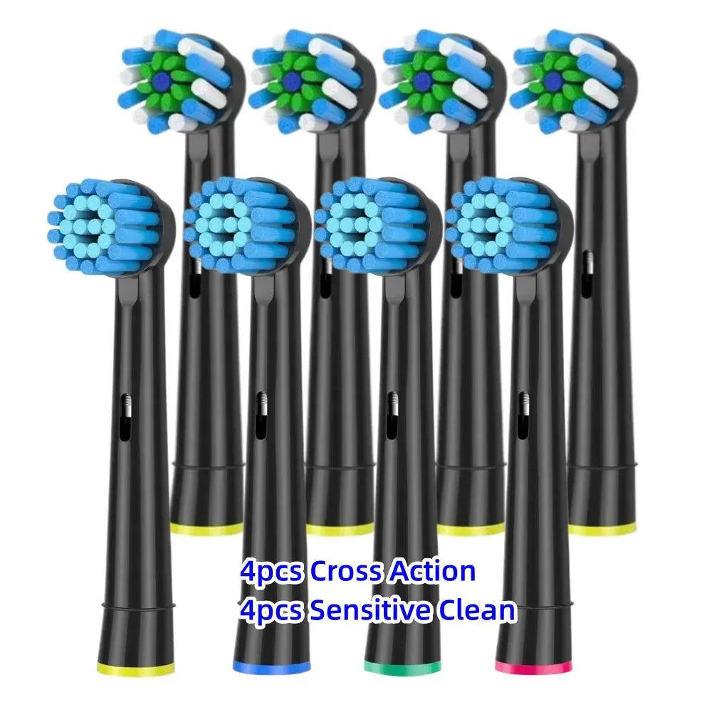 Toothbrush Replacement Heads Refill for Braun Oral-B Electric Toothbrush Pro1000 Pro 3000 Pro5000 Pro7000 Vitality Floss Action - MaJuah