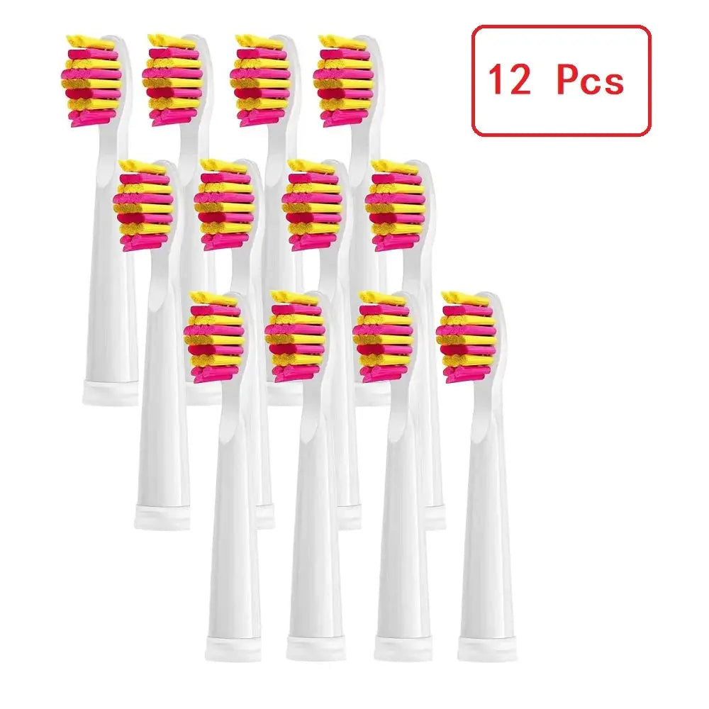 4/8/12/16 Pcs Replacement Brush Heads For Seago For Fairywill Electric Toothbrush Head Dupont Bristle Brush Refill Tooth Clean - MaJuah