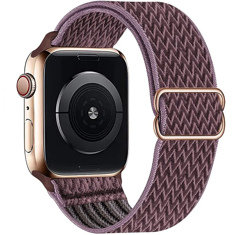 Elastic Strap for Apple Watch Series 9/8/7 6 5 4 Se ultra 2 49mm 41mm 45mm 40mm/44mm pride Nylon loop Shiny Bracelet iWatch Band