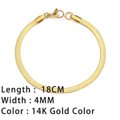 SUNIBI Classic Chain Bracelets for Women Trend  Fashion Stainless Steel Cuban Chain Bracelet Trendy Woman Gifts Jewelry