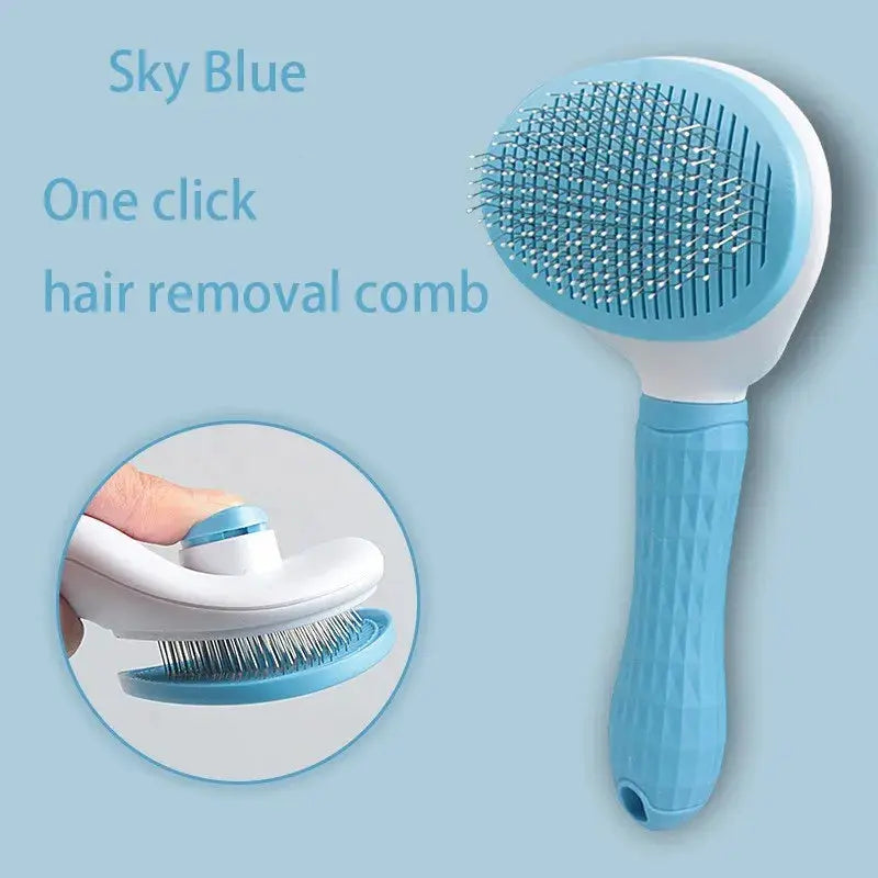 Pet Dog Hair Brush Cat Comb Pet Hair Remover Brush for Dogs Cats Puppy Kitten Grooming Tools Dogs Accessories Pet Supplies - MaJuah