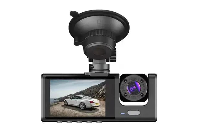 2.0Inch Car DVR Dash Cam HD Dash Camera Three Way Lens Video Recorder 1080P Black Box Cycle Recording Dashcam Camcorder - MaJuah