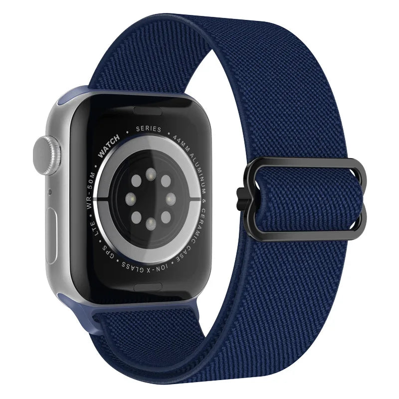 Elastic Strap for Apple Watch Series 9/8/7 6 5 4 Se ultra 2 49mm 41mm 45mm 40mm/44mm pride Nylon loop Shiny Bracelet iWatch Band