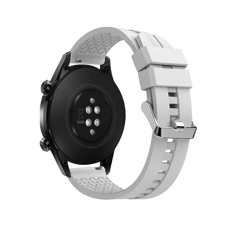 20mm 22mm Silicone band for Samsung Galaxy Watch 6-4-5 pro-6 classic/Active 2 40/44mm strap huawei watch gt 3-2-2e-pro bracelet