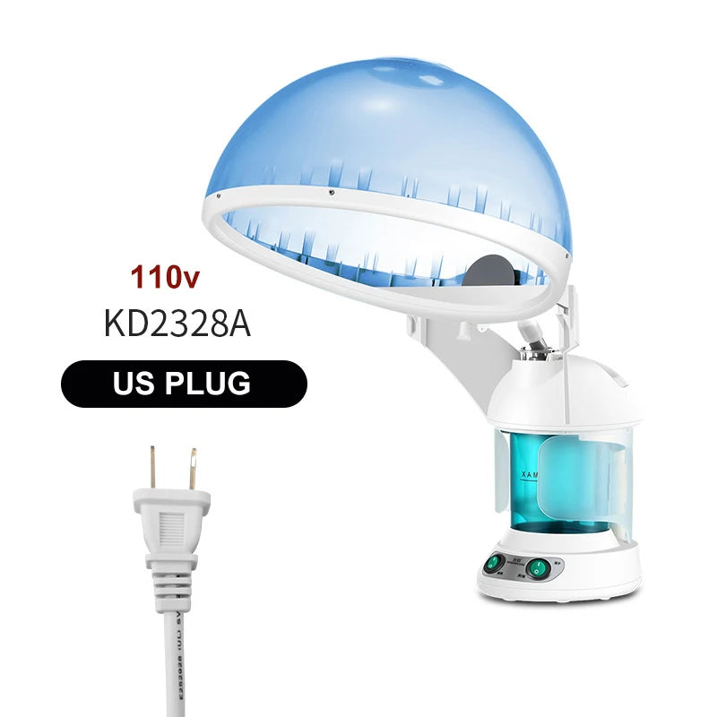 Face Hair Steamer Machine Humidifier Hot Nano Mist Sprayer Facial Ozone Vaporizer Hair Moisturizing Hydration Home Salon Steamer