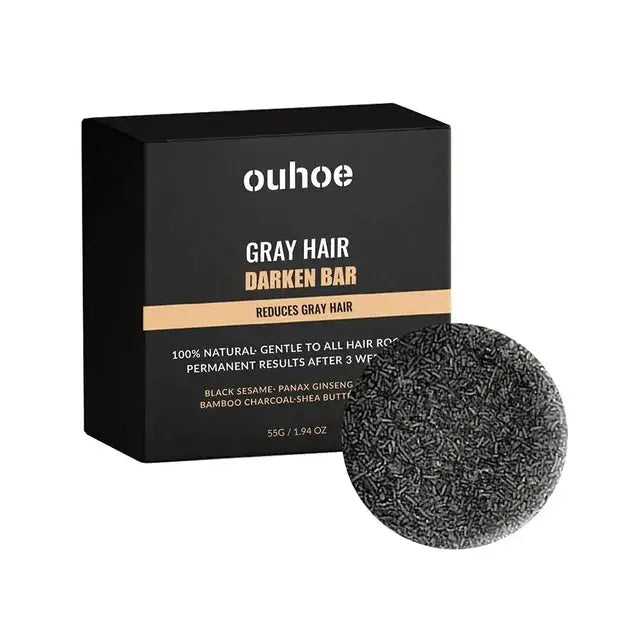 Hair Darkening Shampoo Bar Soap Anti Dandruff Deep Hair Care Nourishment Frizz Itchy Improve Beautiful Cleansing Black Head Z2M5 - MaJuah