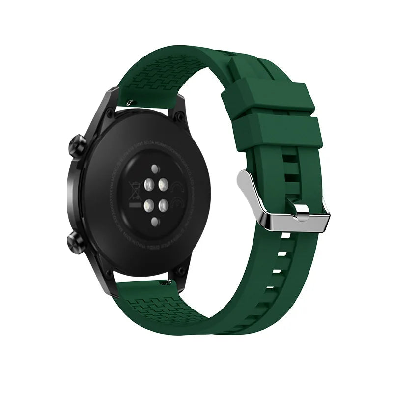 20mm 22mm Silicone band for Samsung Galaxy Watch 6-4-5 pro-6 classic/Active 2 40/44mm strap huawei watch gt 3-2-2e-pro bracelet
