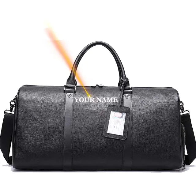 WESTAL 100% Genuine Leather Travel Bag