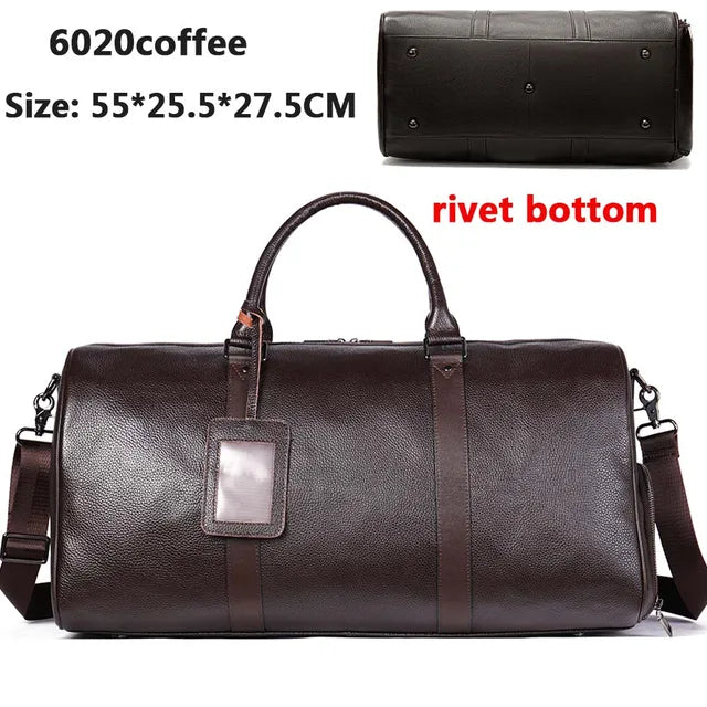 WESTAL 100% Genuine Leather Travel Bag