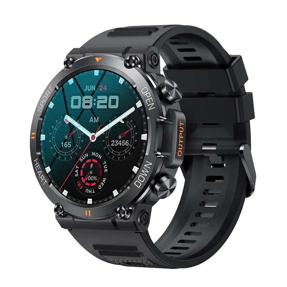 MELANDA 1.39 Inch HD Bluetooth Call Smart Watch Men Sports Fitness Tracker Heart Monitor 400mAh Smartwatch For Android IOS K56 - MaJuah