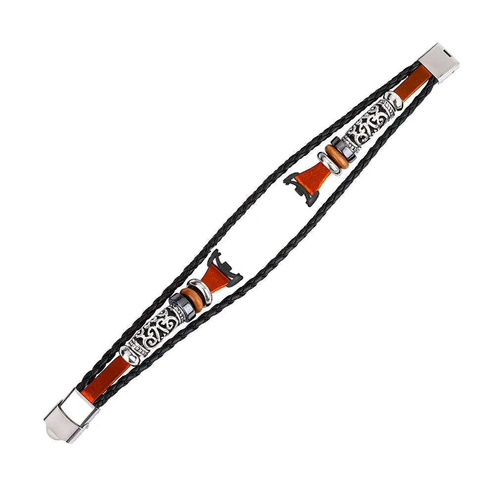 Fashion Retro leather WatchBand Strap For Xiaomi Mi Band 8 Miband8 NFC Smart Wristbands Watchstrap Bracelet DIY Handmade Vintage - MaJuah