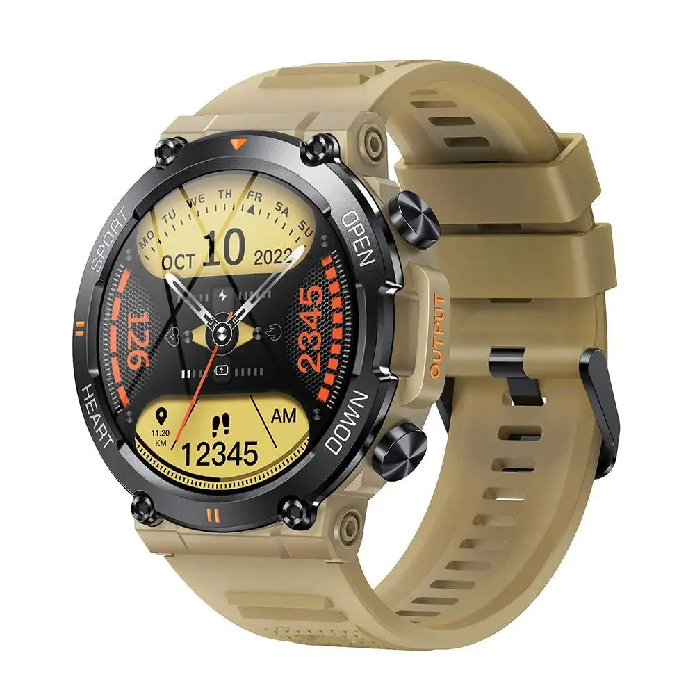 MELANDA 1.39 Inch HD Bluetooth Call Smart Watch Men Sports Fitness Tracker Heart Monitor 400mAh Smartwatch For Android IOS K56 - MaJuah