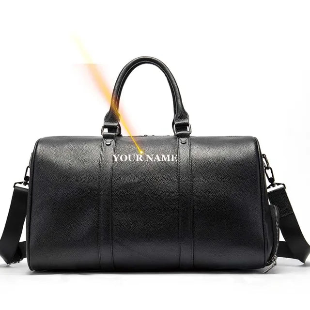 WESTAL 100% Genuine Leather Travel Bag