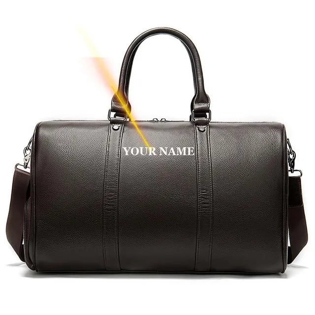 WESTAL 100% Genuine Leather Travel Bag