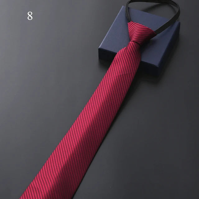 Men's Slim Zipper Ties