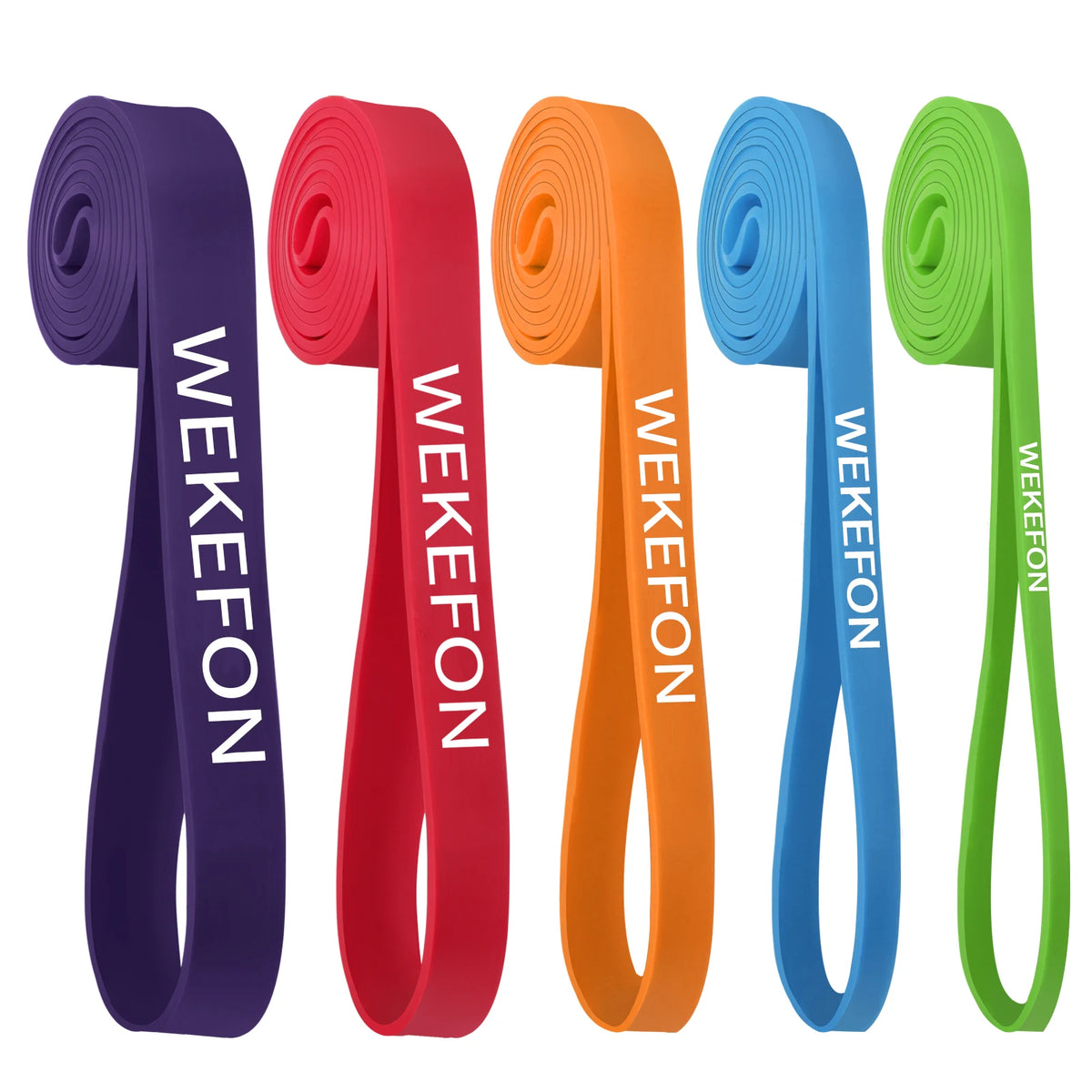 5 Piece Heavy-Duty Resistance Band Set for multi-level pull-up assist & full body workout set