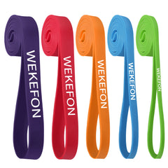 5 Piece Heavy-Duty Resistance Band Set for multi-level pull-up assist & full body workout set