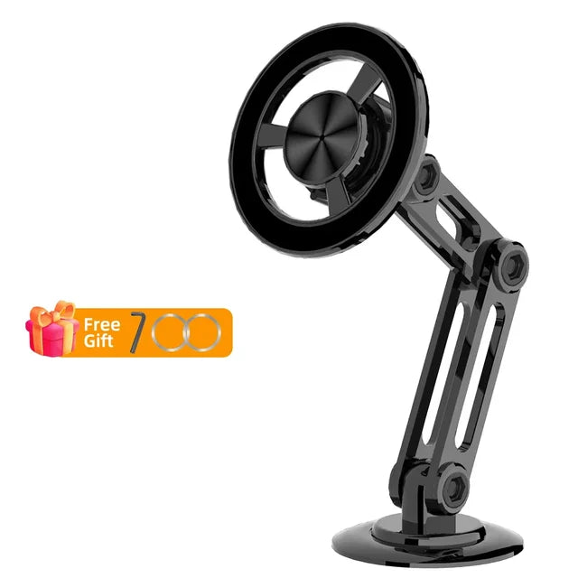 720 Rotate Metal Magnetic Car Phone Holder Foldable Magsafe Phone Stand Air Vent Magnet Mount GPS Support For All Phones