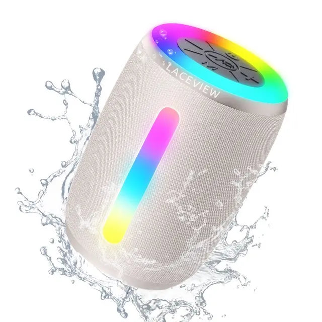 Speaker Bluetooth, stereo, TWS pairing, LED, call, radio, waterproof, TF card, USB, AUX, wireless portable speaker