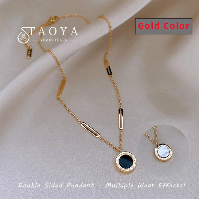 Roman Digital Round Pendant Earrings Korean Fashion Jewelry For Women's 2024