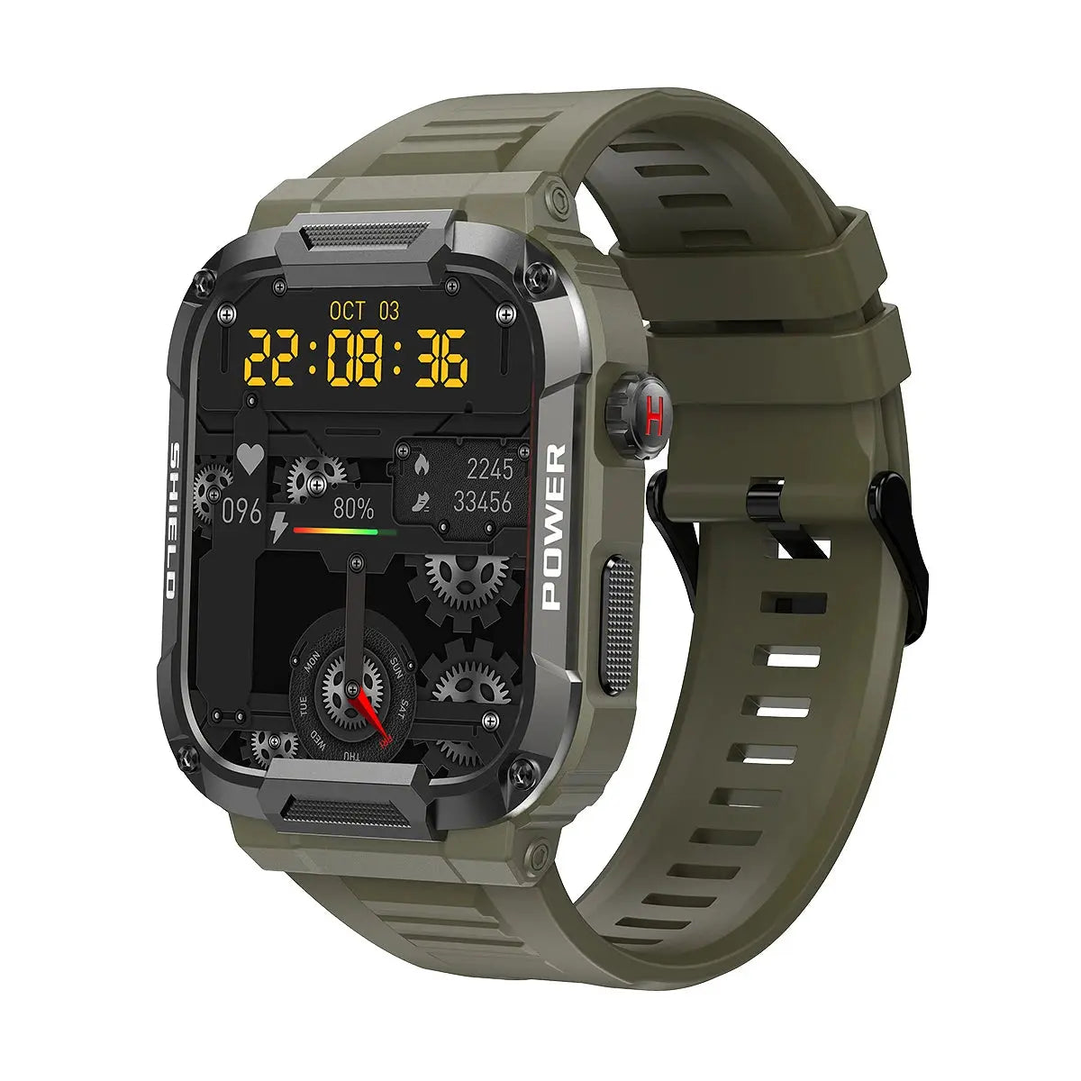 Men Smart Watch Military Healthy Monitor AI Voice Bluetooth Call Fitness Waterproof Sports Smartwatch for IOS Android Phone 2023 - MaJuah