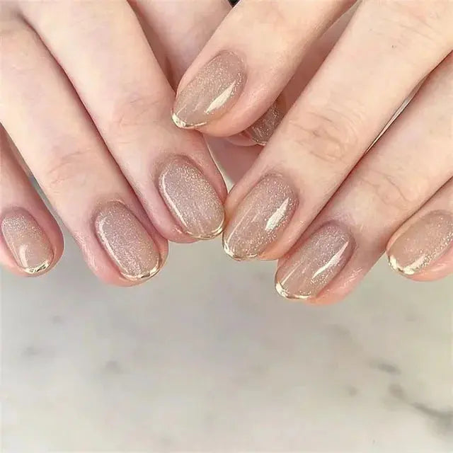 24Pcs/Set Acrylic Long Ballet Press on Nail Tips Coffin Wearing Reusable False Nails Art Colorful Glossy Fake Nails Artificial - MaJuah