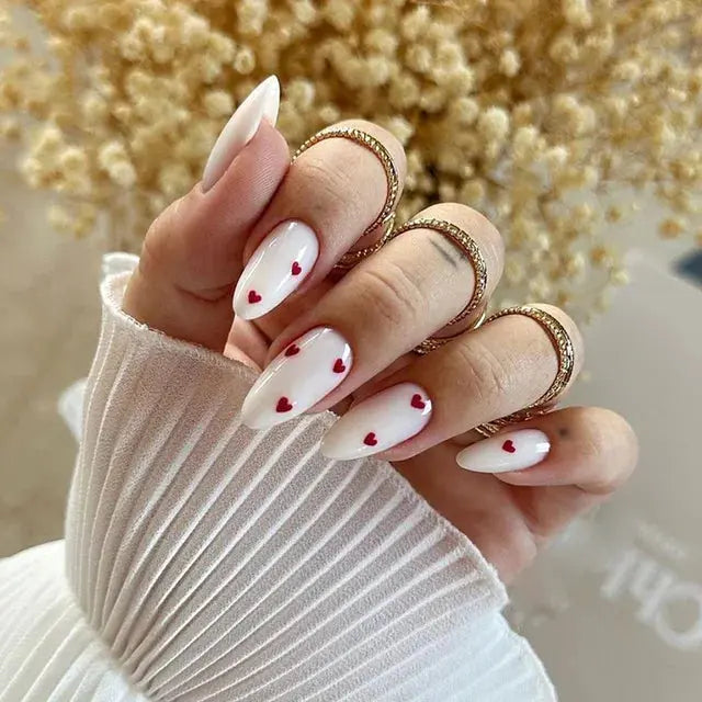 24Pcs/Set Acrylic Long Ballet Press on Nail Tips Coffin Wearing Reusable False Nails Art Colorful Glossy Fake Nails Artificial - MaJuah