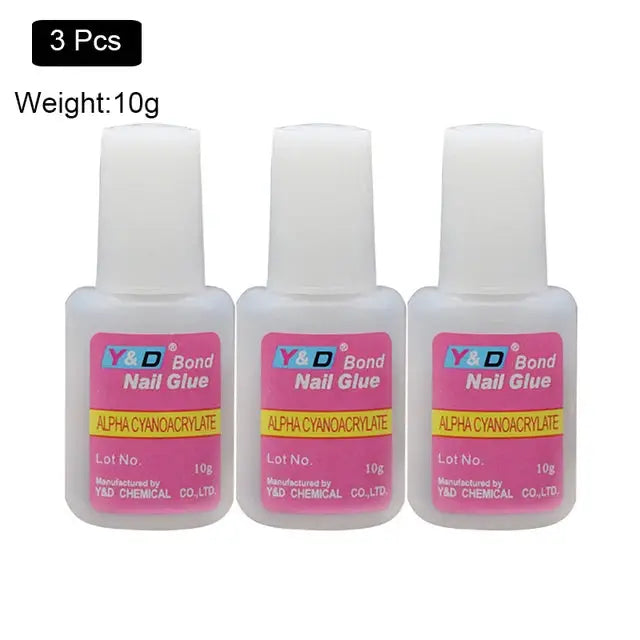 10g Fast Drying Nail Glue for False Nails Glitter Acrylic Nail Rhinestone Decoration Extension Glue Adhensive Nail Care Tool - MaJuah