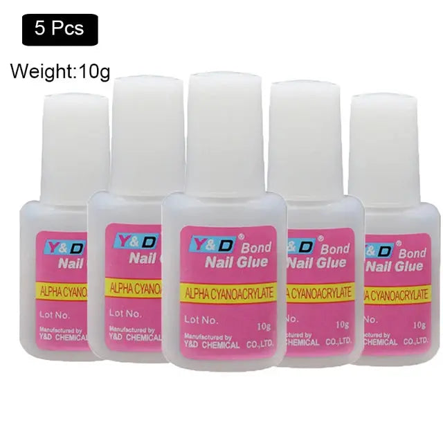 10g Fast Drying Nail Glue for False Nails Glitter Acrylic Nail Rhinestone Decoration Extension Glue Adhensive Nail Care Tool - MaJuah