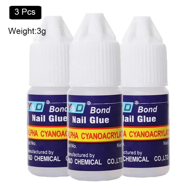 10g Fast Drying Nail Glue for False Nails Glitter Acrylic Nail Rhinestone Decoration Extension Glue Adhensive Nail Care Tool - MaJuah