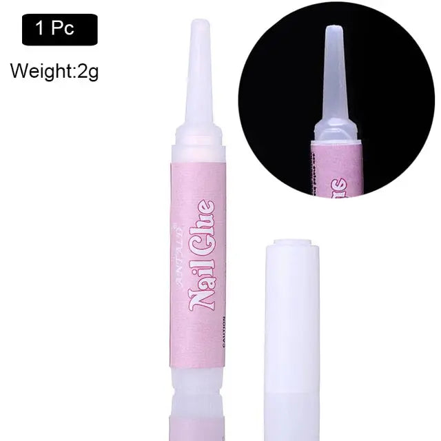 10g Fast Drying Nail Glue for False Nails Glitter Acrylic Nail Rhinestone Decoration Extension Glue Adhensive Nail Care Tool - MaJuah