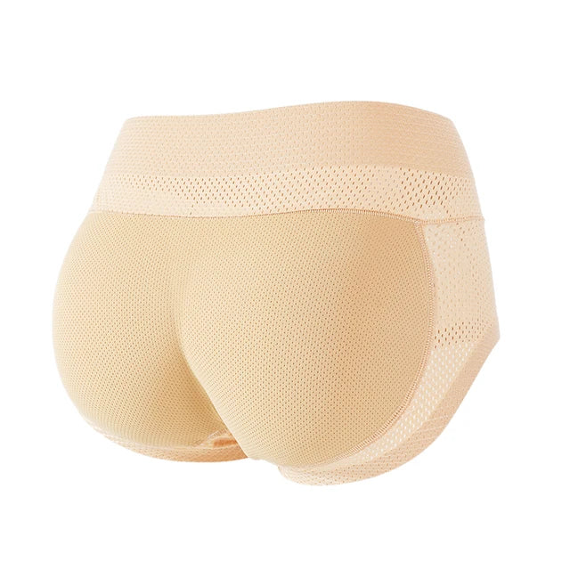 Women's Sexy Padded Butt Lifting Shaping Panties Slimming Tummy Control Invisible False Butt Mid-waist Women's Panties