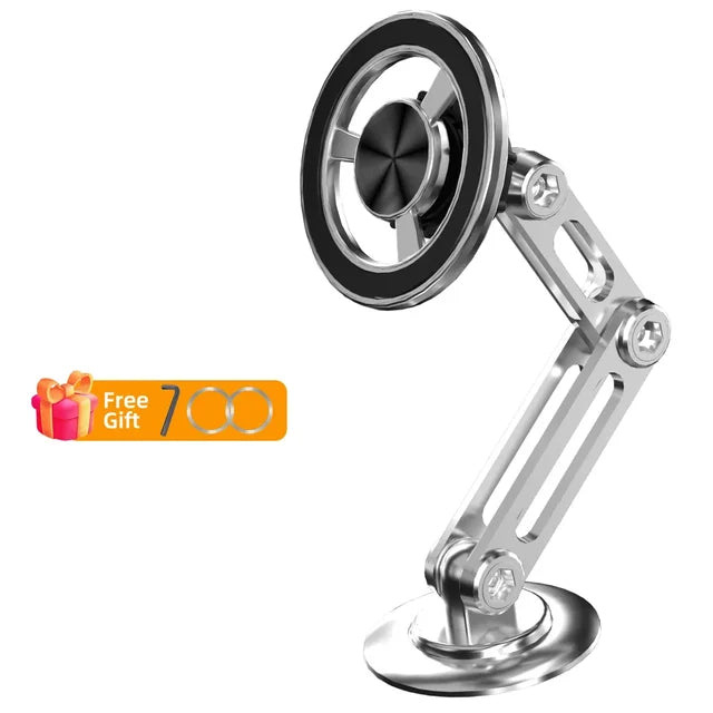 720 Rotate Metal Magnetic Car Phone Holder Foldable Magsafe Phone Stand Air Vent Magnet Mount GPS Support For All Phones