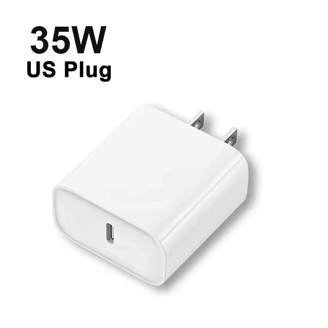 Original 35W Charger for iPhone 15 14 11 13 12 Pro Max, with USB C Fast Charging Cable, Type-C Data 1m, and Accessories
